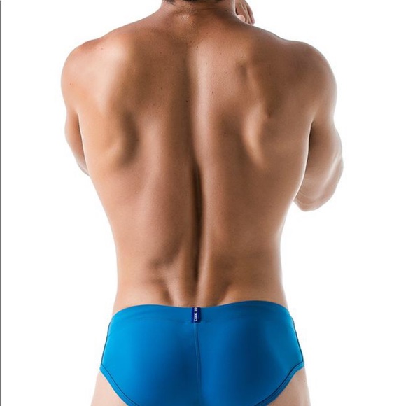 Racer Stripe Swim Brief - Steel Blue - Picture 4 of 4
